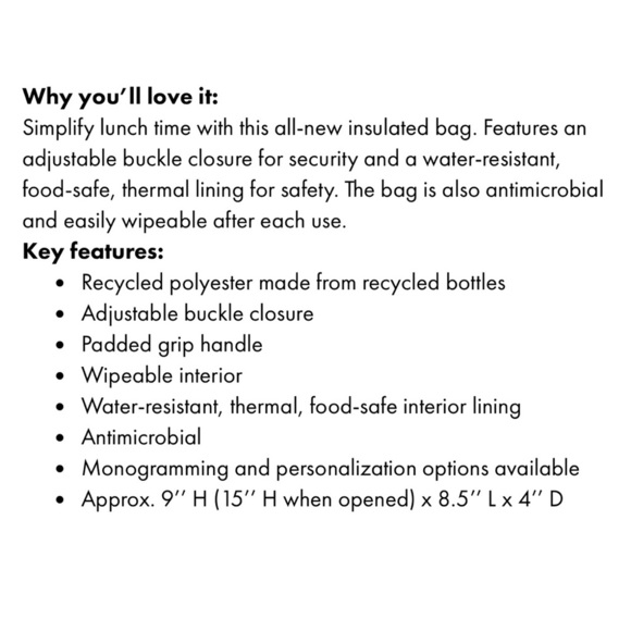 Shattered Abstract Fold Over Lunch Bag - Picture 3 of 4